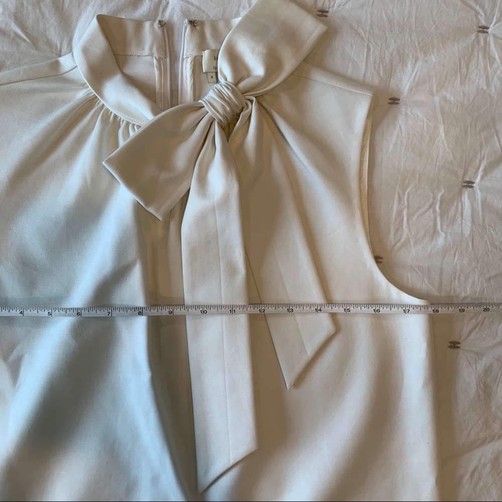 kate spade Cream Bow Neck Sleeveless Top - Picture 6 of 6